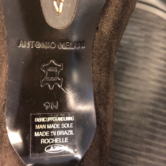 ANTONIO MELANI KNEE HIGH SIDE 1/2 ZIP HEEL BOOT - Picture 8 of 8